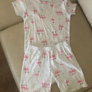 Carters flamingo PJ set sz 8